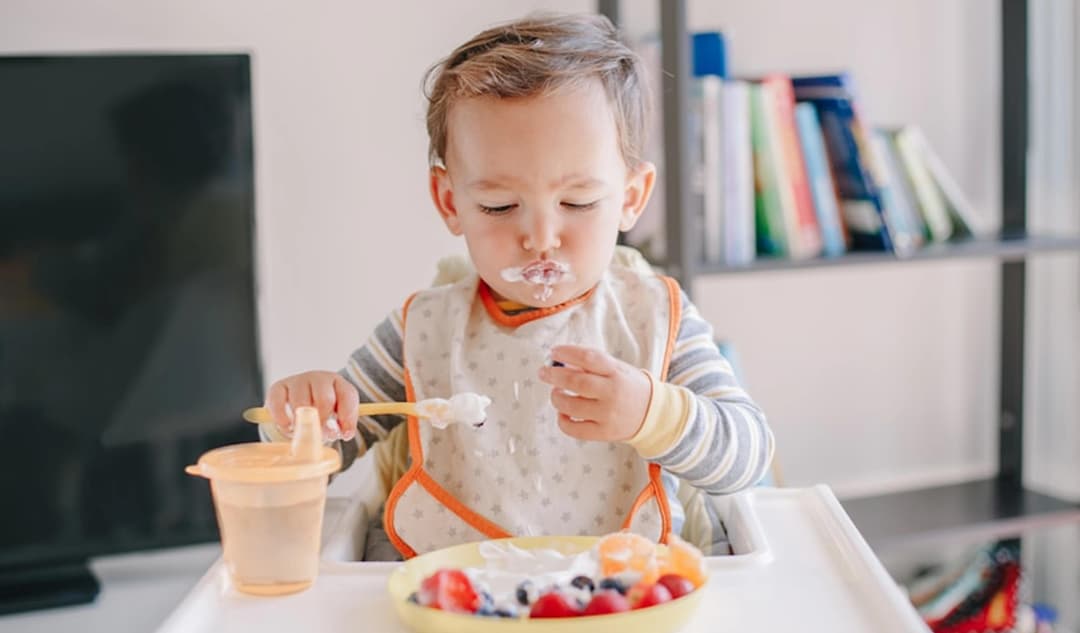 Baby eating