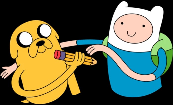 Jake the dog from Adventure Time