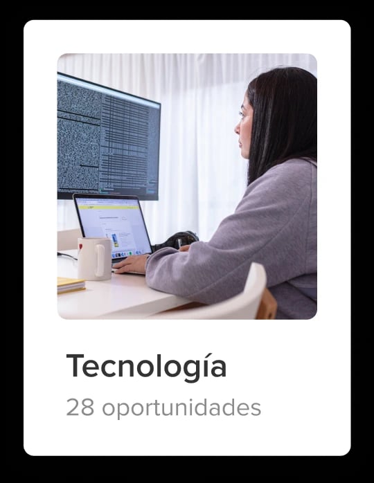 People working